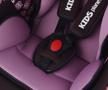 4 599 р. Автокресло детское 0-13кг (0+) 0-1.5лет розовые совы Luna SG321 KIDS PLANET SIGER kres2560  с доставкой в г. Пермь. Увеличить фотографию 4