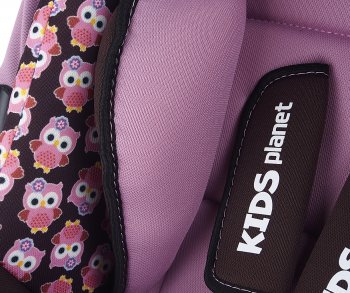 4 599 р. Автокресло детское 0-13кг (0+) 0-1.5лет розовые совы Luna SG321 KIDS PLANET SIGER kres2560  с доставкой в г. Пермь. Увеличить фотографию 5