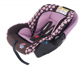 4 599 р. Автокресло детское 0-13кг (0+) 0-1.5лет розовые совы Luna SG321 KIDS PLANET SIGER kres2560  с доставкой в г. Пермь. Увеличить фотографию 1