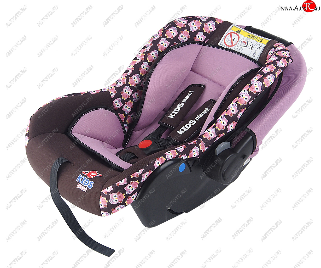4 599 р. Автокресло детское 0-13кг (0+) 0-1.5лет розовые совы Luna SG321 KIDS PLANET SIGER kres2560  с доставкой в г. Пермь