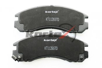 1 159 р. Колодки тормозные передние (4шт.) KORTEX Mitsubishi Pajero Sport QE дорестайлинг (2015-2021)  с доставкой в г. Пермь. Увеличить фотографию 2