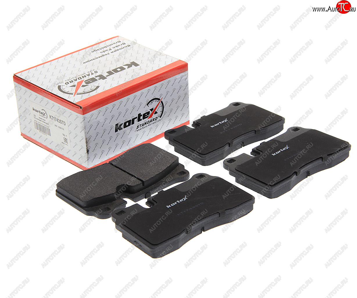 1 699 р. Колодки тормозные передние (4шт.) KORTEX  Land Rover Range Rover  3 L322 - Range Rover Sport ( 1 L320,  2 L494)  с доставкой в г. Пермь