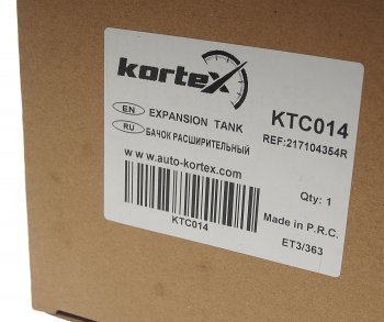 3 699 р. Бачок расширительный RENAULT Logan,Duster KORTEX KORTEX ktc014  с доставкой в г. Пермь. Увеличить фотографию 3