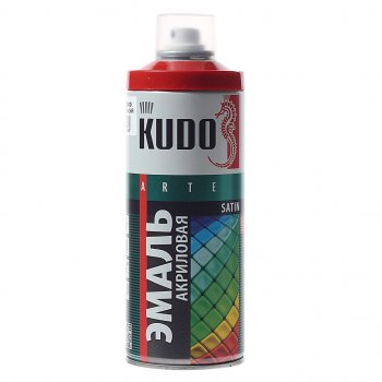 359 р. Краска красная огненно акриловая satin RAL3000 аэрозоль 520мл KUDO KUDO ku-0a3000  с доставкой в г. Пермь. Увеличить фотографию 1