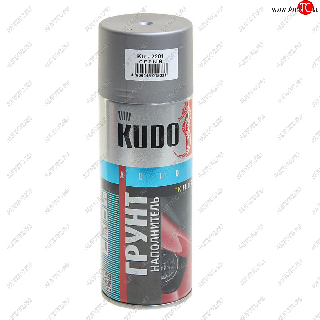 359 р. Грунт серый акриловый наполнитель 1К 520мл KUDO KUDO ku-2201  с доставкой в г. Пермь