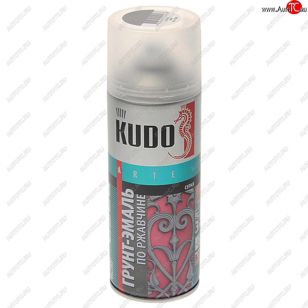 359 р. Грунт-эмаль по ржавчине серый RAL 7042 аэрозоль 520мл KUDO KUDO ku-317042  с доставкой в г. Пермь