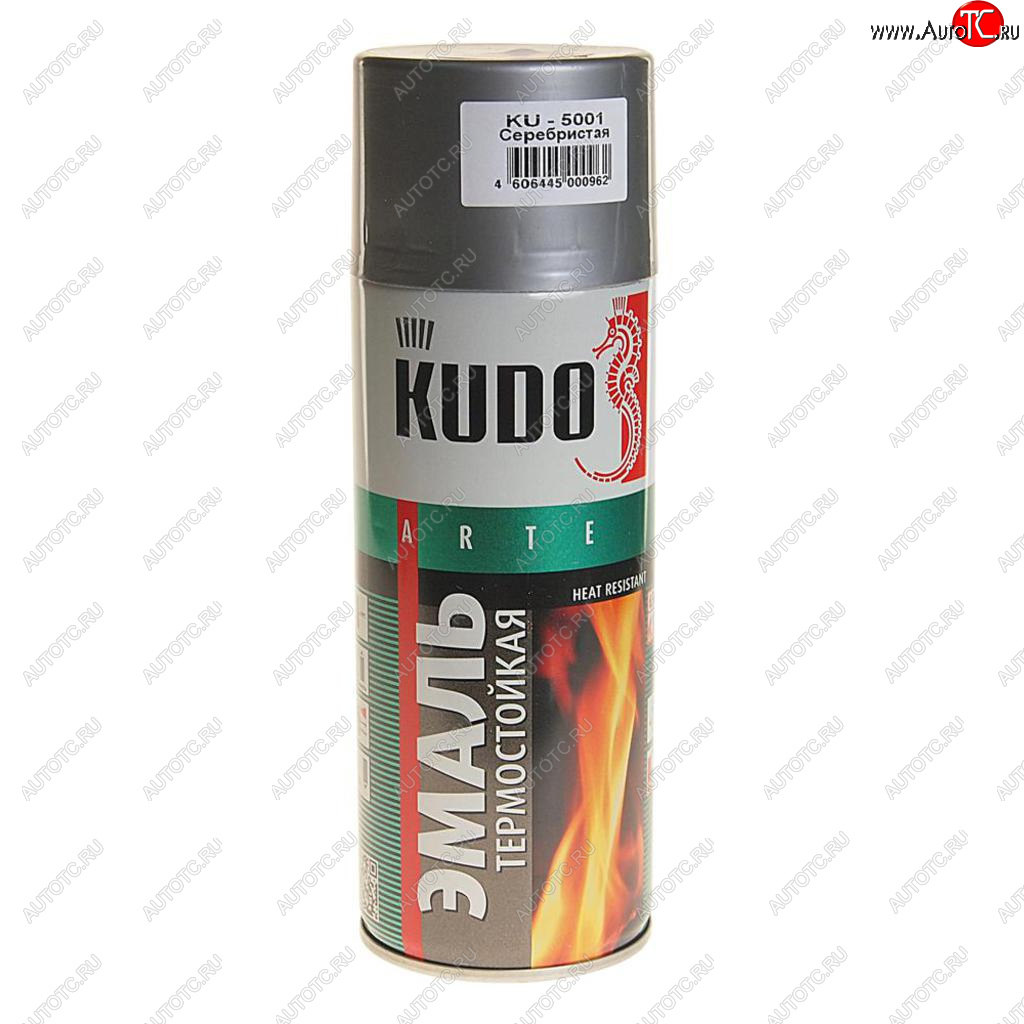 379 р. Краска термостойкая серебристая аэрозоль 520мл KUDO KUDO ku-5001  с доставкой в г. Пермь