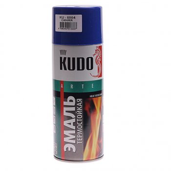379 р. Краска термостойкая синяя аэрозоль 520г KUDO KUDO ku-5004  с доставкой в г. Пермь. Увеличить фотографию 1