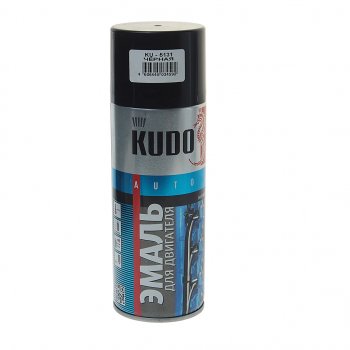 399 р. Краска термостойкая для двигателя черная аэрозоль 520мл KUDO KUDO ku-5131  с доставкой в г. Пермь. Увеличить фотографию 1