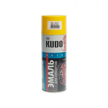 449 р. Краска для суппортов желтая аэрозоль 520мл KUDO KUDO ku-5213  с доставкой в г. Пермь. Увеличить фотографию 1