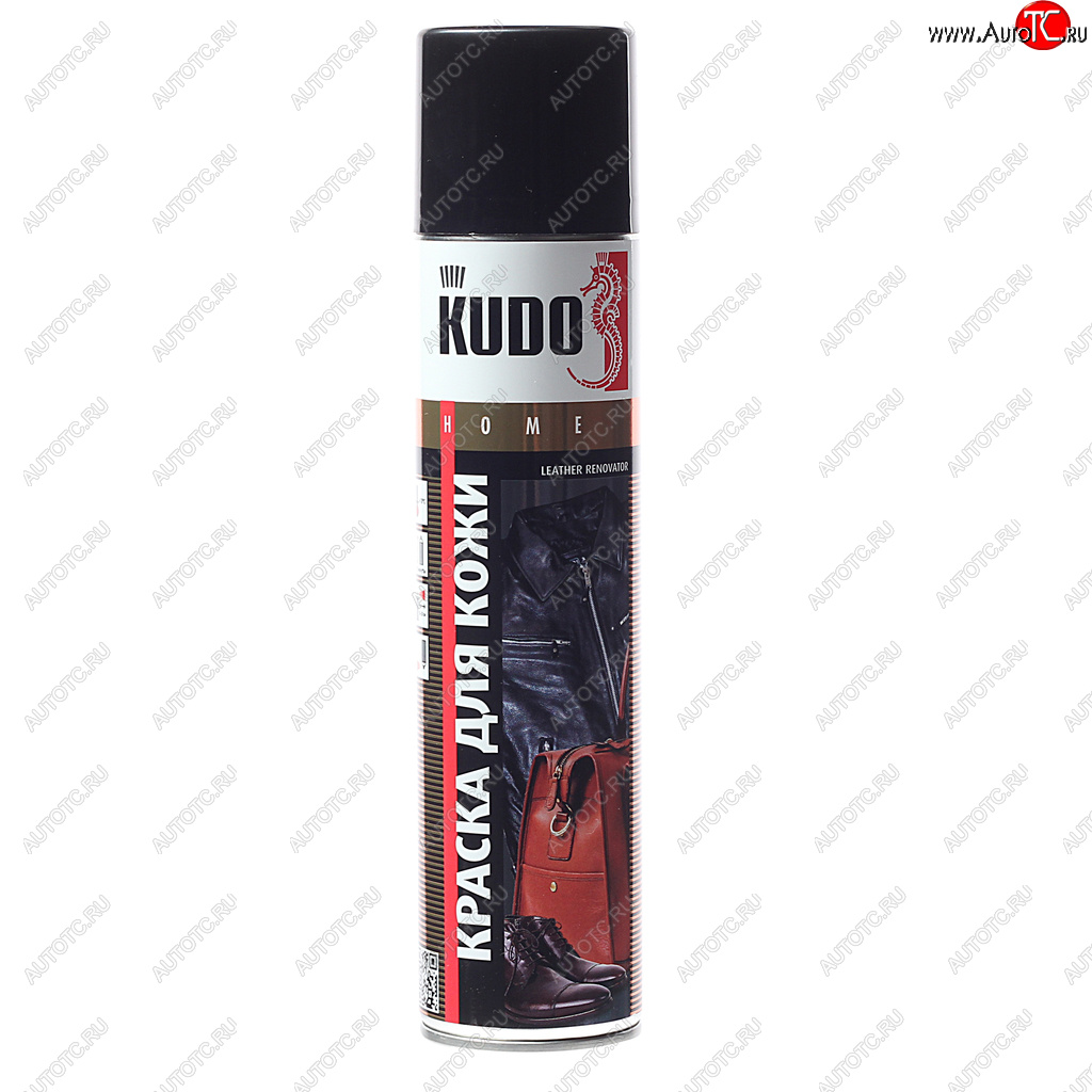 299 р. Краска для кожи гладкой черная аэрозоль 400мл KUDO KUDO ku-5241  с доставкой в г. Пермь