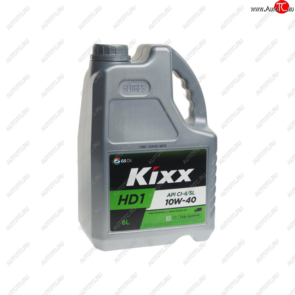 4 599 р. Масло дизельное HD1 API CI-4SL 10W40 синт.6л KIXX KIXX l2061360e1  с доставкой в г. Пермь