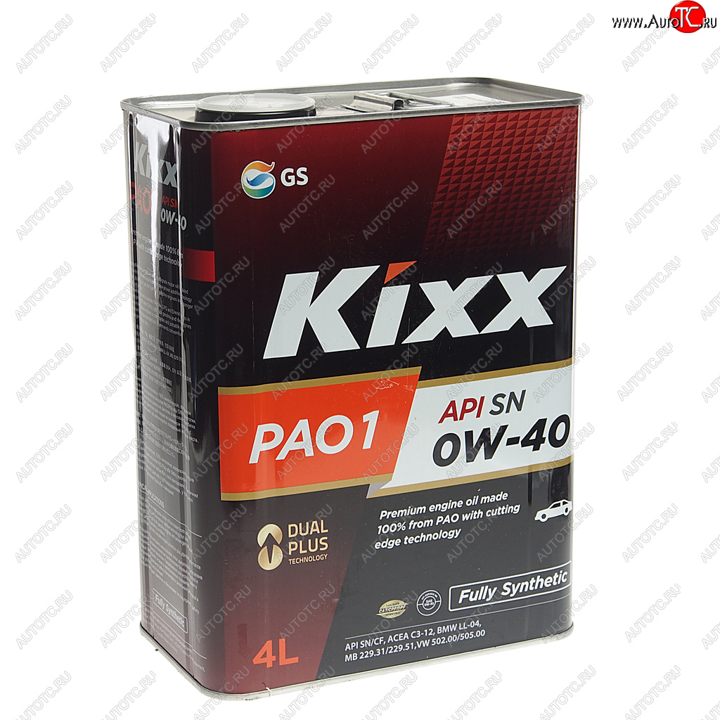 5 399 р. Масло моторное PAO1 C3 0W40 синт.4л KIXX KIXX l208444te1  с доставкой в г. Пермь