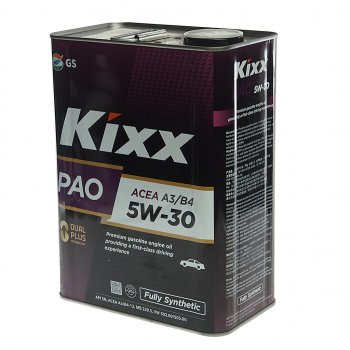 4 799 р. Масло моторное PAO A3B4 5W30 синт.4л KIXX KIXX l209044te1  с доставкой в г. Пермь. Увеличить фотографию 1
