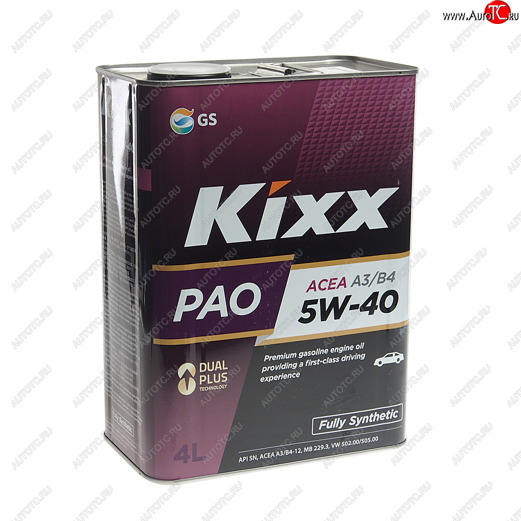 4 999 р. Масло моторное PAO A3B4 5W40 синт.4л KIXX KIXX l211044te1  с доставкой в г. Пермь