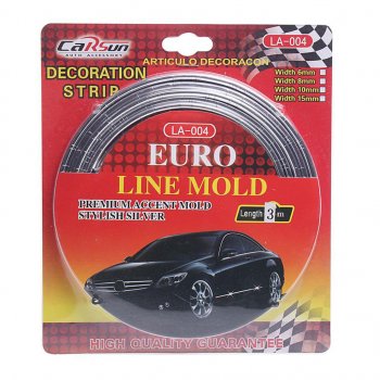 249 р. Молдинг самоклеющийся 8мм х3м серебряный (блистер) CARSUN CARSUN la-381 silver  с доставкой в г. Пермь. Увеличить фотографию 1