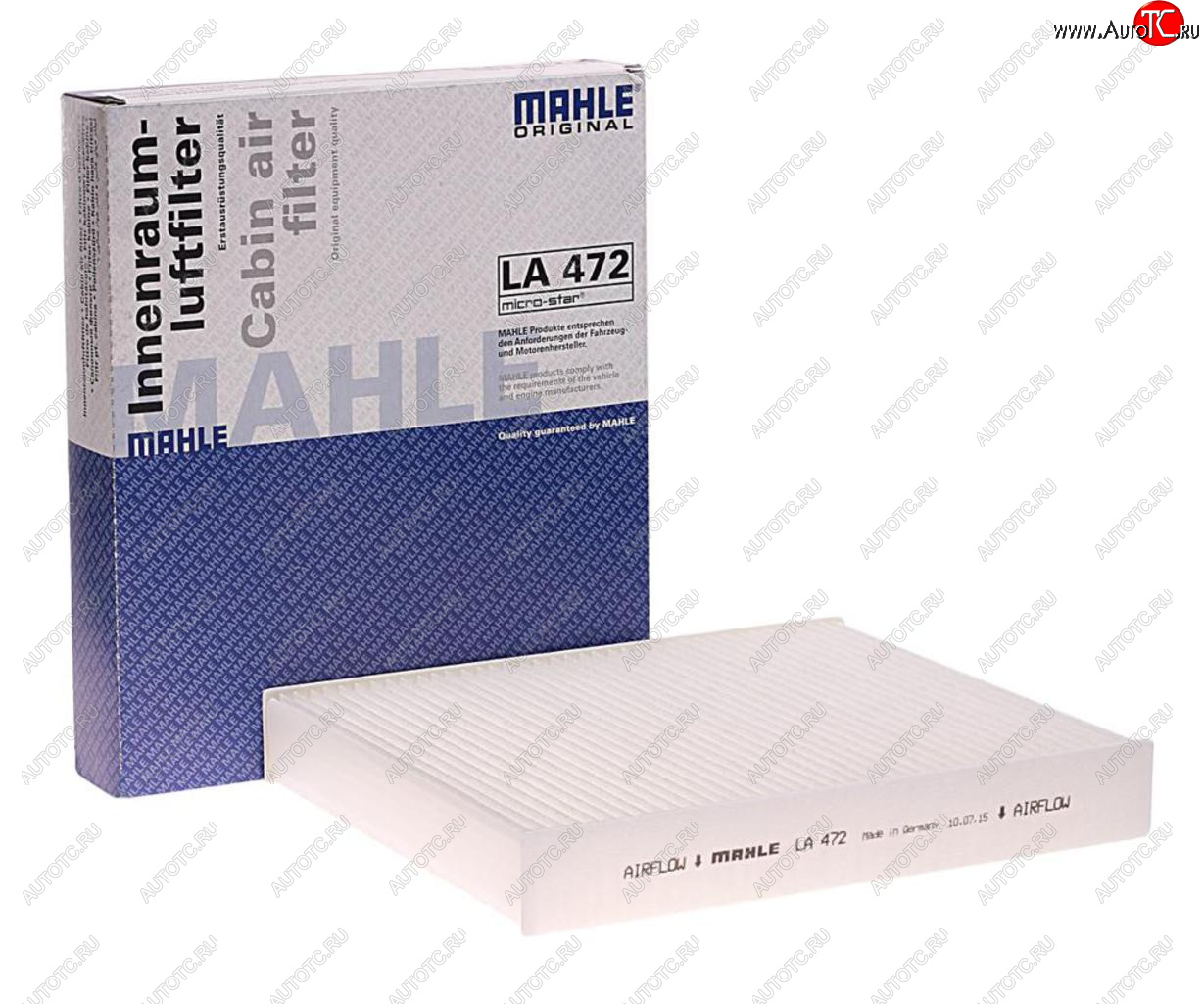 1 479 р. Фильтр воздушный салона CHEVROLET Cruze (09-) OPEL Astra J,Insignia MAHLE MAHLE la472  с доставкой в г. Пермь
