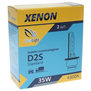 859 р. Лампа ксеноновая D2S 4300K (2шт.) CLEARLIGHT CLEARLIGHT lcl d2s 430-std  с доставкой в г. Пермь. Увеличить фотографию 4