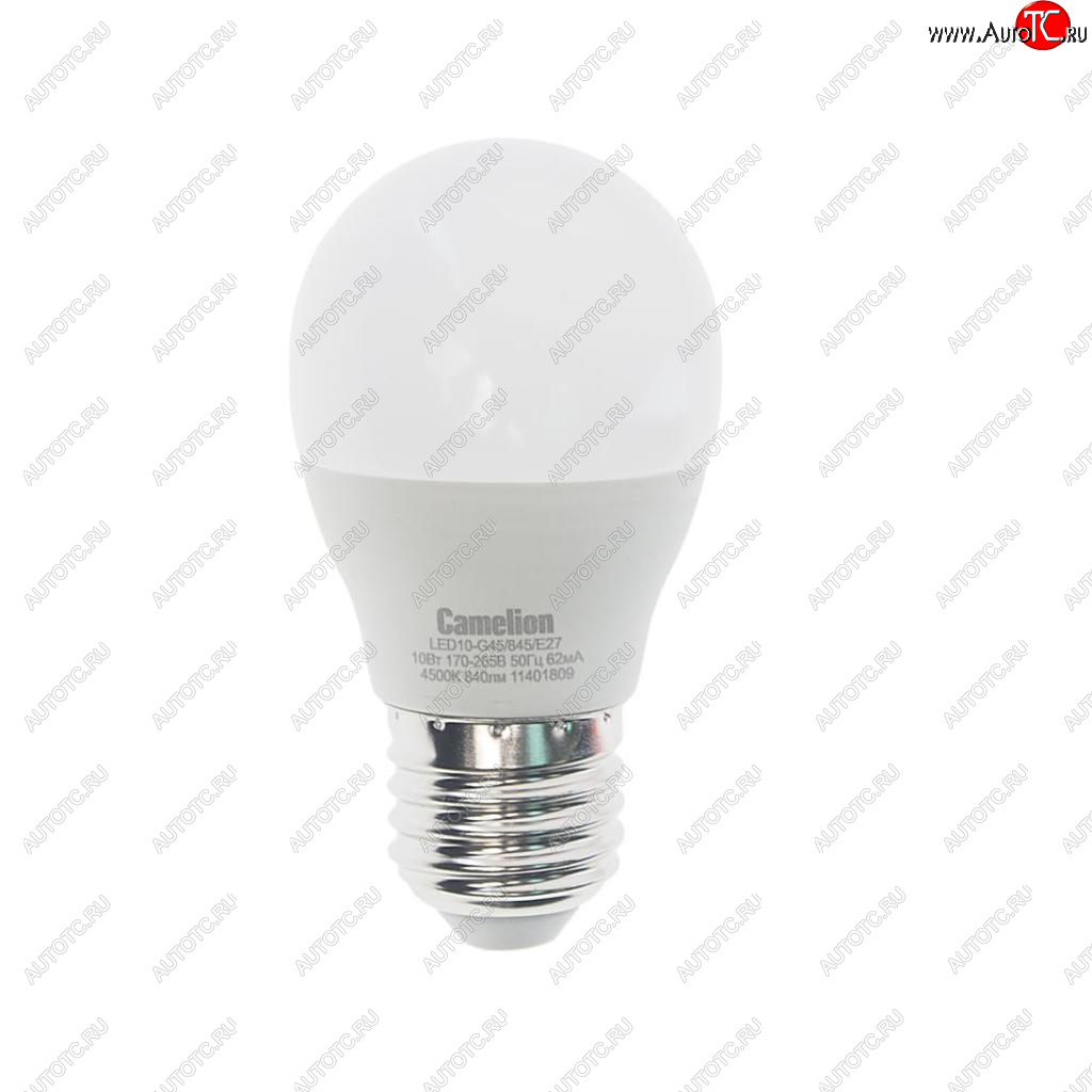 165 р. Лампа светодиодная E27 G45 10W (90W) 220V холодный Ultra CAMELION CAMELION led10-g45845e27  с доставкой в г. Пермь