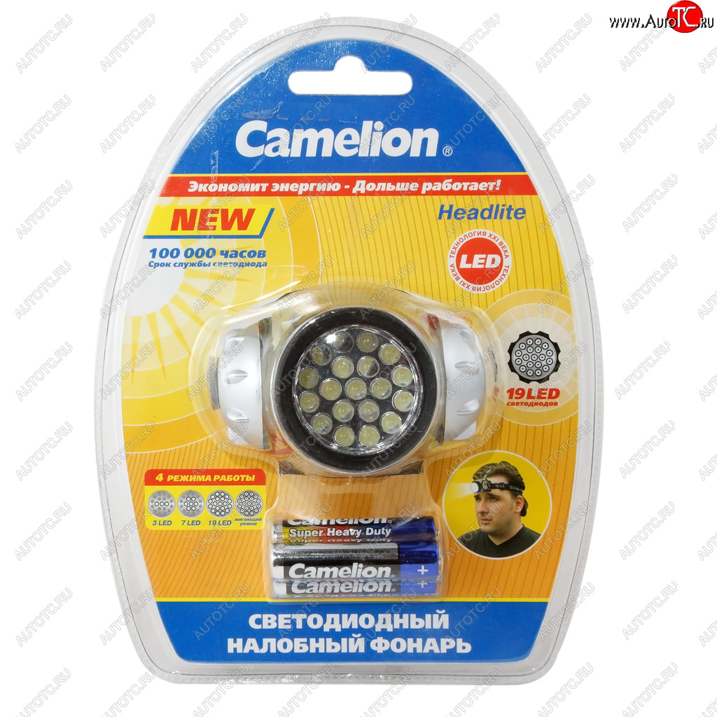 859 р. Фонарь налобный CAMELION CAMELION led5313-19f4  с доставкой в г. Пермь