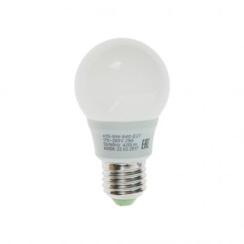 74 р. Лампа светодиодная E27 A55 6W (60W) 220V холодный ECO ЭРА ЭРА led-smd-a55-6w-840-e27  с доставкой в г. Пермь. Увеличить фотографию 1