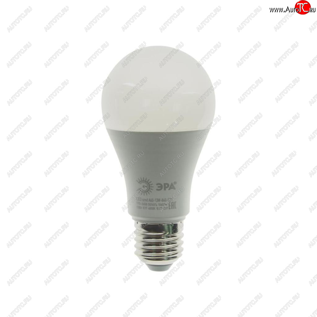 109 р. Лампа светодиодная E27 A60 13W (110W) 220V холодный ЭРА ЭРА led-smd-a60-13w-840-e27  с доставкой в г. Пермь