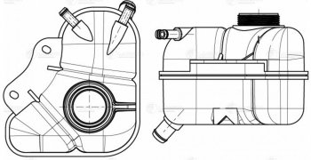 1 429 р. Бачок расширительный LUZAR Daewoo Lanos T100 хэтчбэк 5 дв. дорестайлинг (1997-2002)  с доставкой в г. Пермь. Увеличить фотографию 8