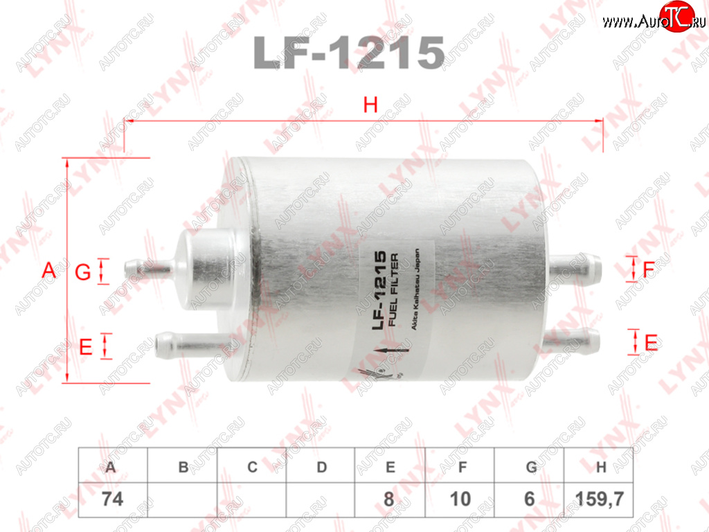 2 799 р. Фильтр топливный MERCEDES C (W204),E (W210,W202,W203,W220,W463) LYNX LYNX lf1215  с доставкой в г. Пермь