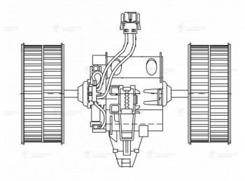 5 299 р. Мотор отопителя BMW 5 (E60) LUZAR LUZAR lfh26e6  с доставкой в г. Пермь. Увеличить фотографию 9