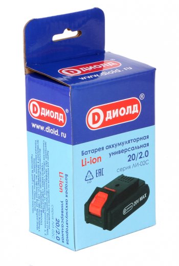 2 179 р. Аккумулятор для электроинструмента 20.0В 2.0Ач ДИОЛД ДИОЛД ли-02с  с доставкой в г. Пермь. Увеличить фотографию 5