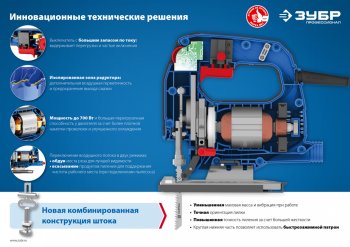 7 349 р. Лобзик 500Вт 600-3000обмин. дерево-65мм ЗУБР ЗУБР лп-500 к  с доставкой в г. Пермь. Увеличить фотографию 11