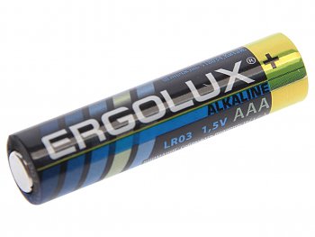 Батарейка AAA LR03 1.5V блистер 12шт. (цена за 1шт.) Alkaline ERGOLUX ERGOLUX lr03 bp-12
