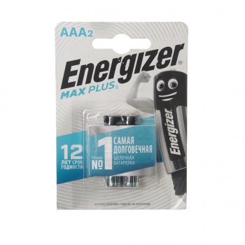 Батарейка AAA LR03 1.5V блистер 2шт. (цена за 1шт.) Alkaline Maximum ENERGIZER ENERGIZER lr03m bc2