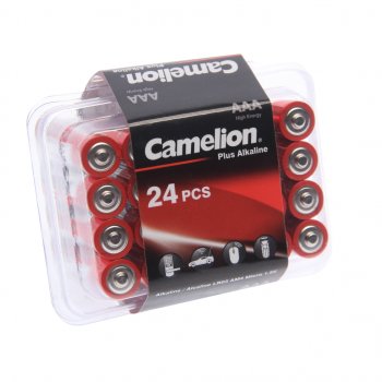 47 р. Батарейка AAA LR03 1.5V блистер 24шт. (цена за 1шт.) Alkaline Plus CAMELION CAMELION lr03-pb24  с доставкой в г. Пермь. Увеличить фотографию 2