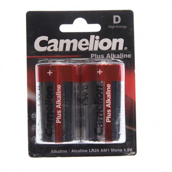 267 р. Батарейка D LR20 1.5V блистер 2шт. (цена за 1шт.) Alkaline Plus CAMELION CAMELION lr20-bp2  с доставкой в г. Пермь. Увеличить фотографию 3