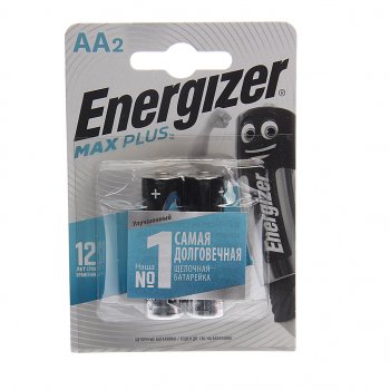 173 р. Батарейка AA LR6 1.5V блистер 2шт. (цена за 1шт.) Alkaline Max Plus ENERGIZER ENERGIZER lr6м bc2  с доставкой в г. Пермь. Увеличить фотографию 3