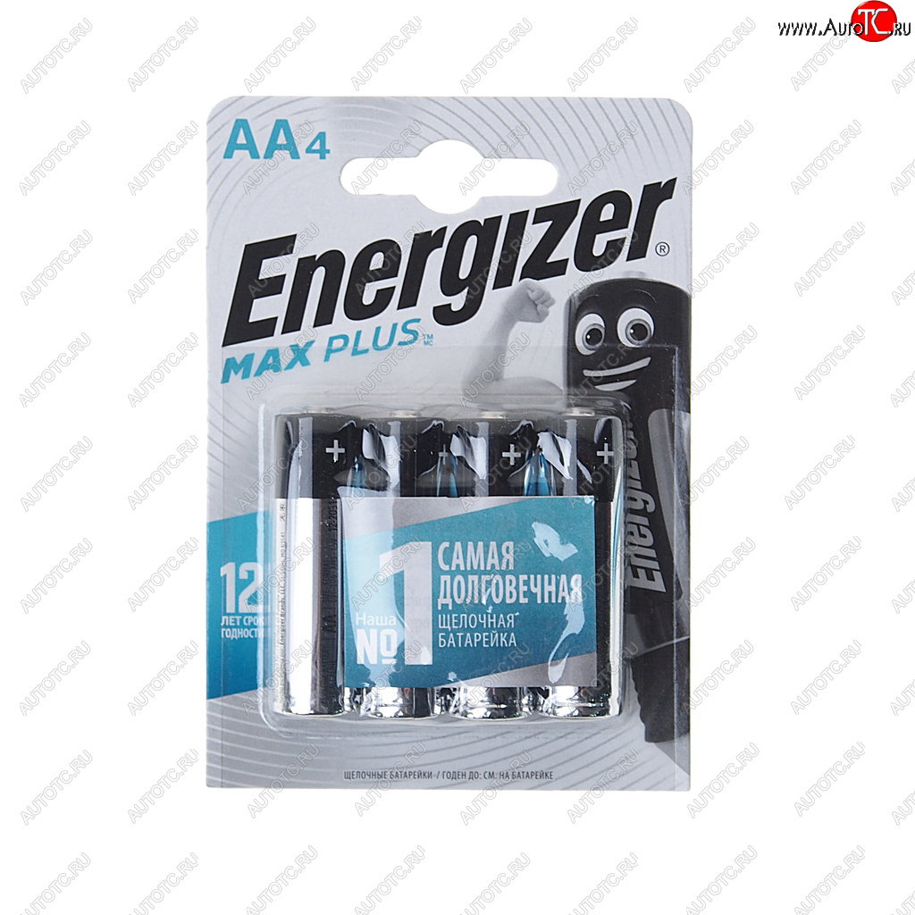 157 р. Батарейка AA LR6 1.5V блистер 4шт. (цена за 1шт.) Alkaline Max Plus ENERGIZER ENERGIZER lr6m bc4  с доставкой в г. Пермь