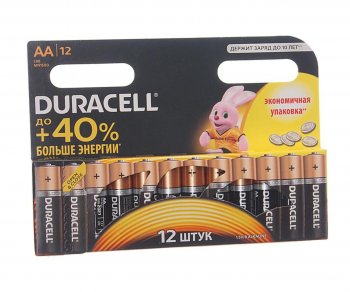 Батарейка AA LR6 1.5V блистер 12шт. (цена за 1шт.) Alkaline Basic DURACELL DURACELL lr6n-12bl