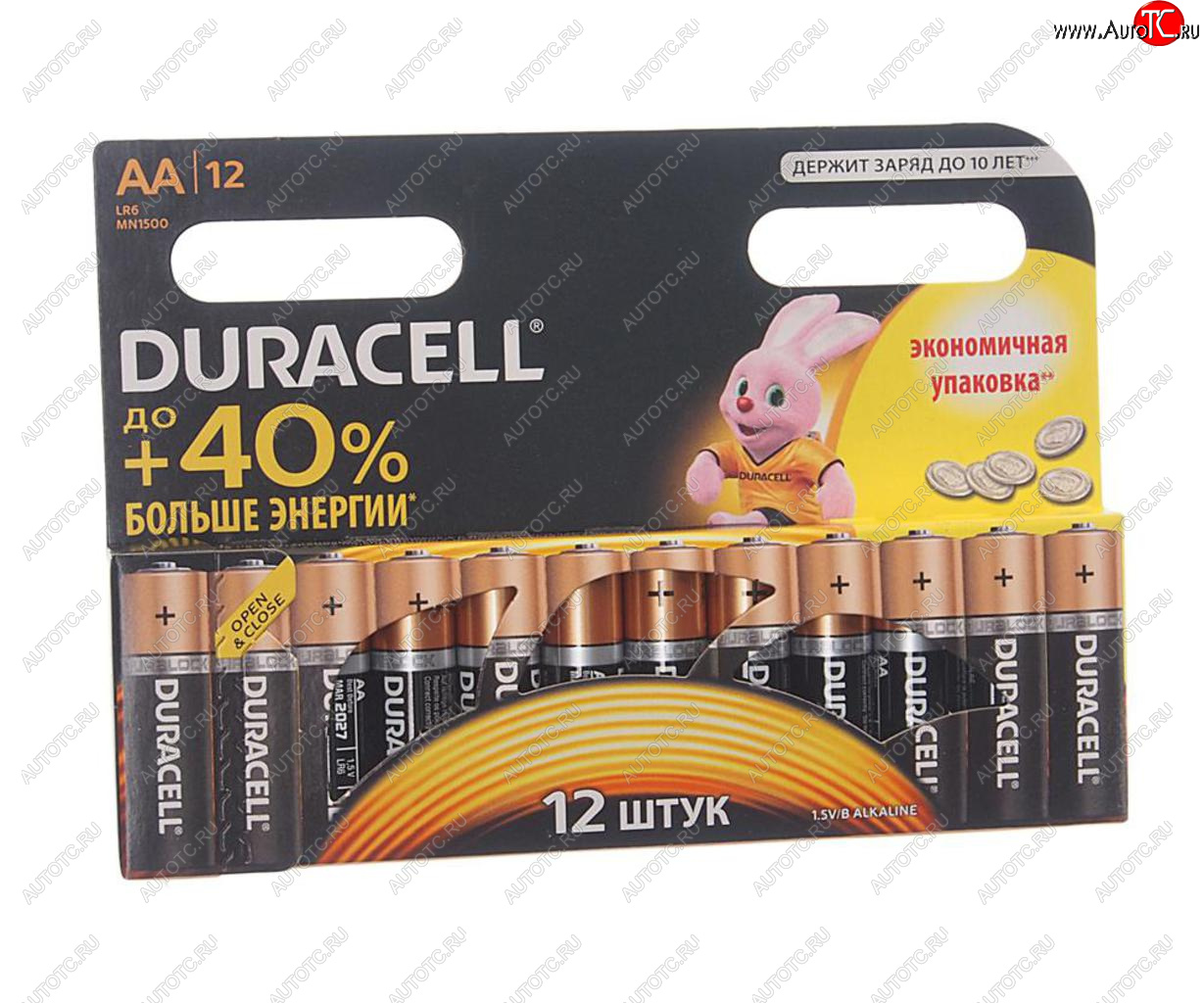144 р. Батарейка AA LR6 1.5V блистер 12шт. (цена за 1шт.) Alkaline Basic DURACELL DURACELL lr6n-12bl  с доставкой в г. Пермь