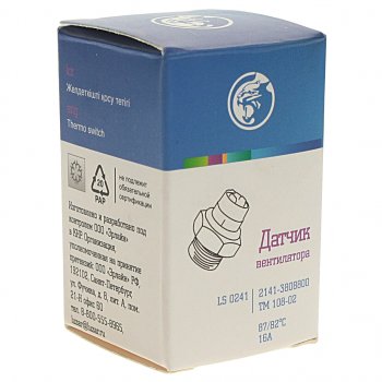 319 р. Датчик включения вентилятора ГАЗ,МОСКВИЧ 87-82 град. LUZAR LUZAR ls0241  с доставкой в г. Пермь. Увеличить фотографию 3