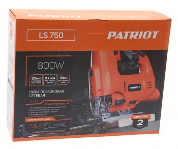 6 749 р. Лобзик 800Вт 500-3000обмин. дерево-100мм с маятником PATRIOT PATRIOT ls750  с доставкой в г. Пермь. Увеличить фотографию 4