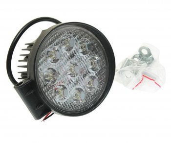 Фара рабочего света круглая 115х115x55мм 27Вт (9 светодиодов) LED LT LED TECHNOLOGY lt-1227rf