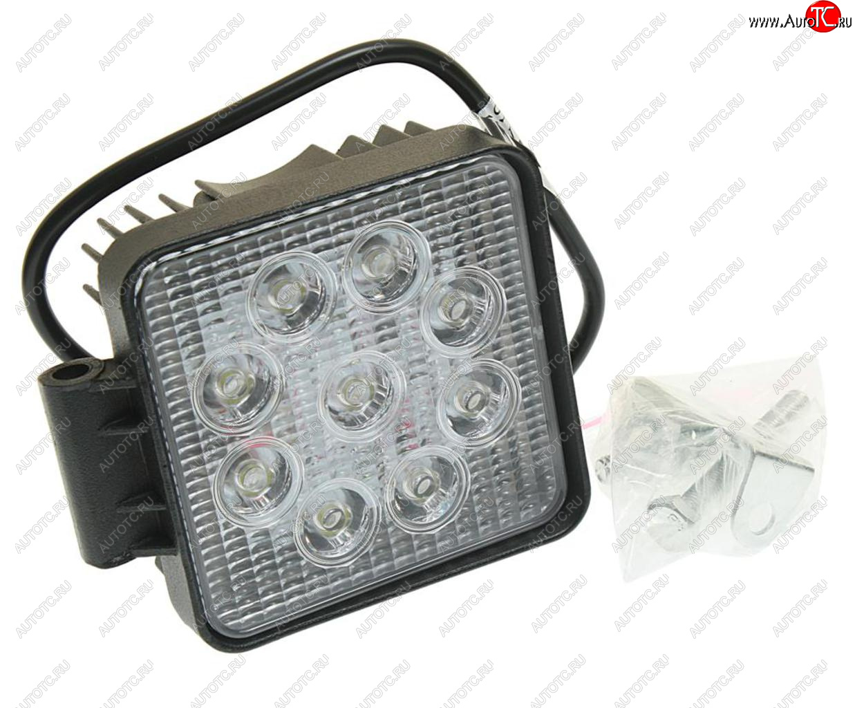 999 р. Фара рабочего света 105х105мм 27Вт (9 светодиодов) LED LT LED TECHNOLOGY lt-1227sf  с доставкой в г. Пермь