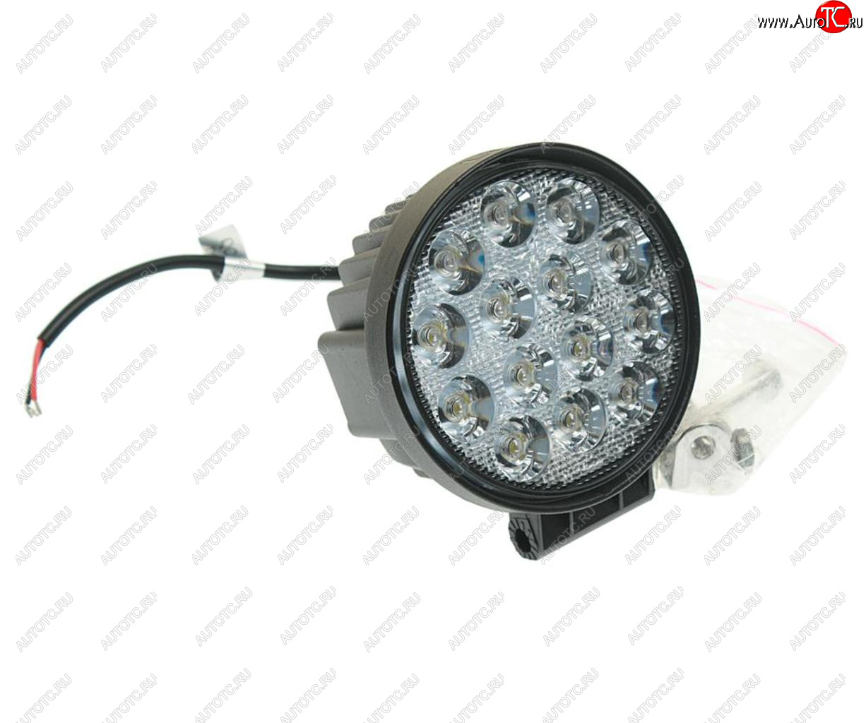 1 279 р. Фара рабочего света круглая 116х116x70мм 42Вт (14 светодиодов) LED LT LED TECHNOLOGY lt-1242rf  с доставкой в г. Пермь