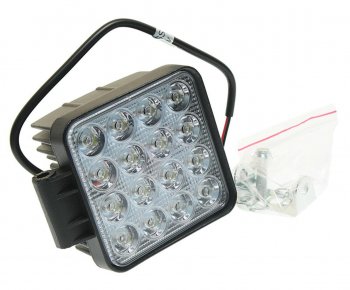 Фара рабочего света 117х117мм 48Вт (16 светодиодов) (рассеянный свет) LED LT LED TECHNOLOGY lt-1248sf