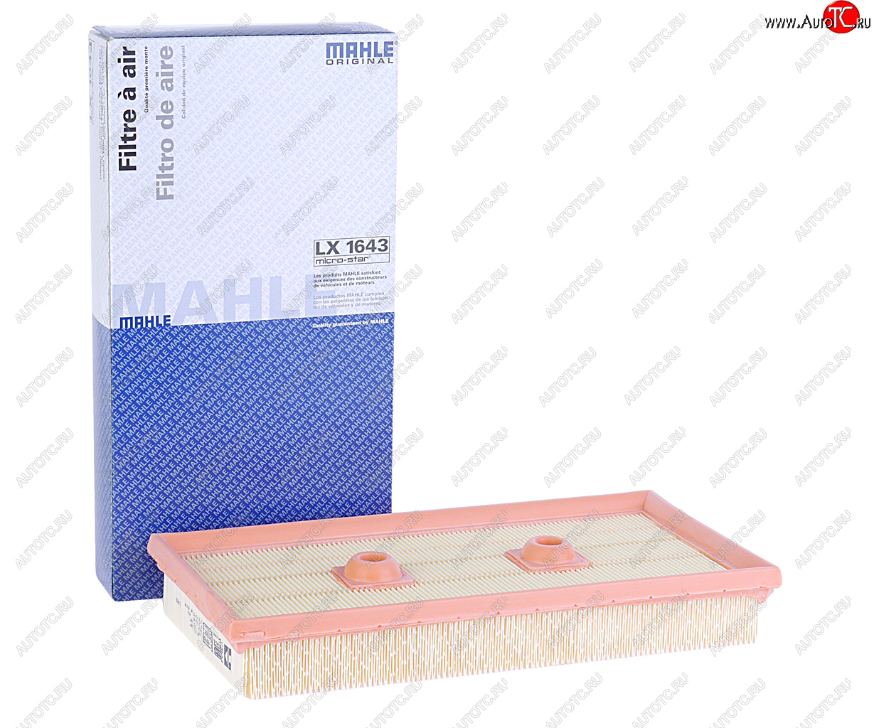 1 599 р. Фильтр воздушный VW Golf 5 (03-),Passat B6 (05-),Touran (03-) (1.6 FSI) SKODA Octavia (04-) MAHLE MAHLE lx1643  с доставкой в г. Пермь