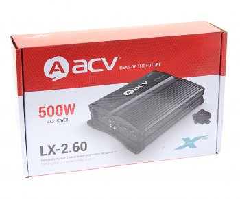 4 199 р. Усилитель автомобильный 2х60Вт ACV ACV lx-2.60 ACV lx-2.60  с доставкой в г. Пермь. Увеличить фотографию 4