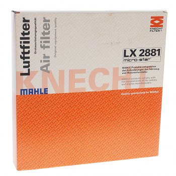 Фильтр воздушный CHEVROLET Cruze (09-) (2.0 D),Orlando (11-) (2.0 D) OPEL Astra J (1.4T1.6T) MAHLE MAHLE lx2881