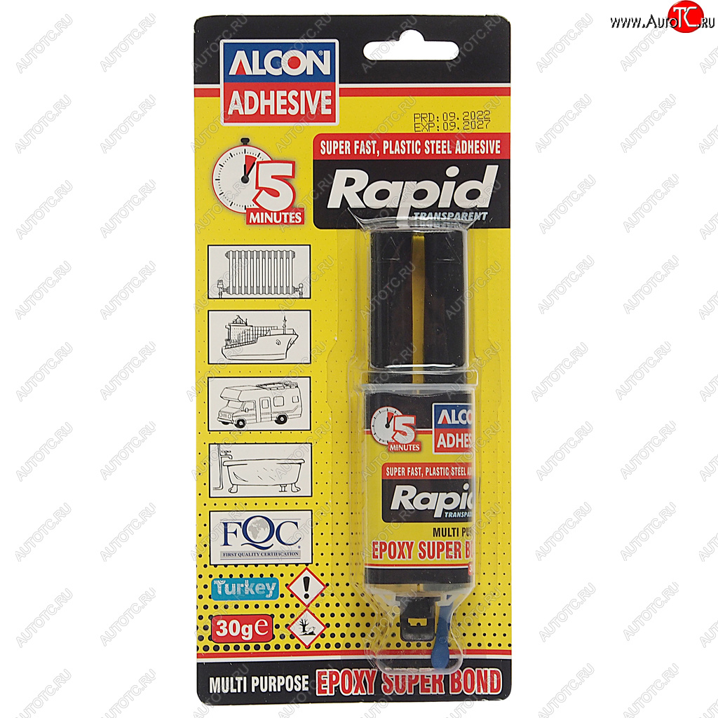 389 р. Клей эпоксидный двухкомпонентный прозрачный 30г шприц ALCON ALCON m-2204  с доставкой в г. Пермь