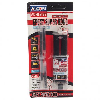 449 р. Клей эпоксидный двухкомпонентный прозрачный 30г шприц ALCON ALCON m-2313  с доставкой в г. Пермь. Увеличить фотографию 1